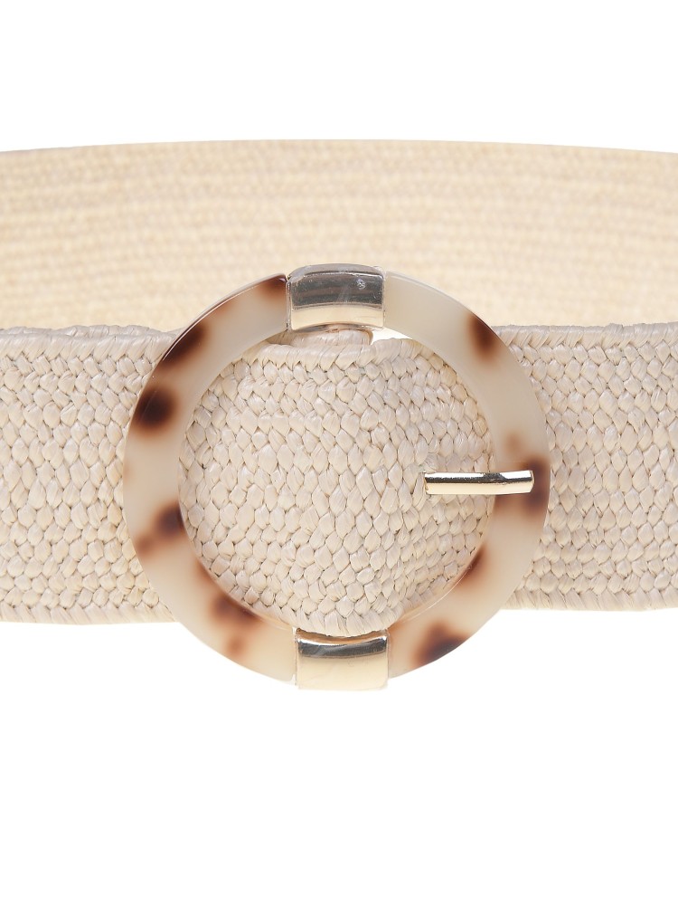 Pasek damski z okrągłą klamrą