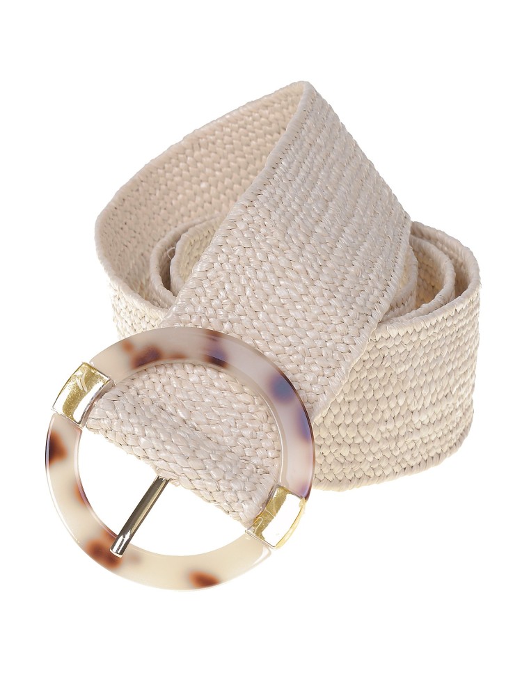 Pasek damski z okrągłą klamrą