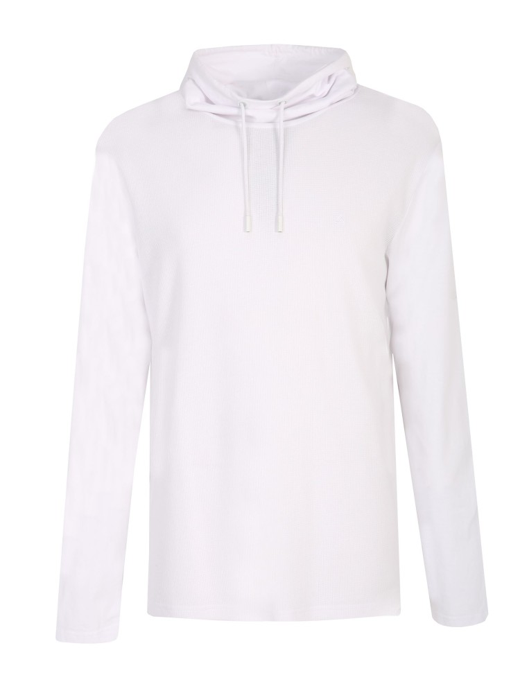 T-shirt z luźnym golfem