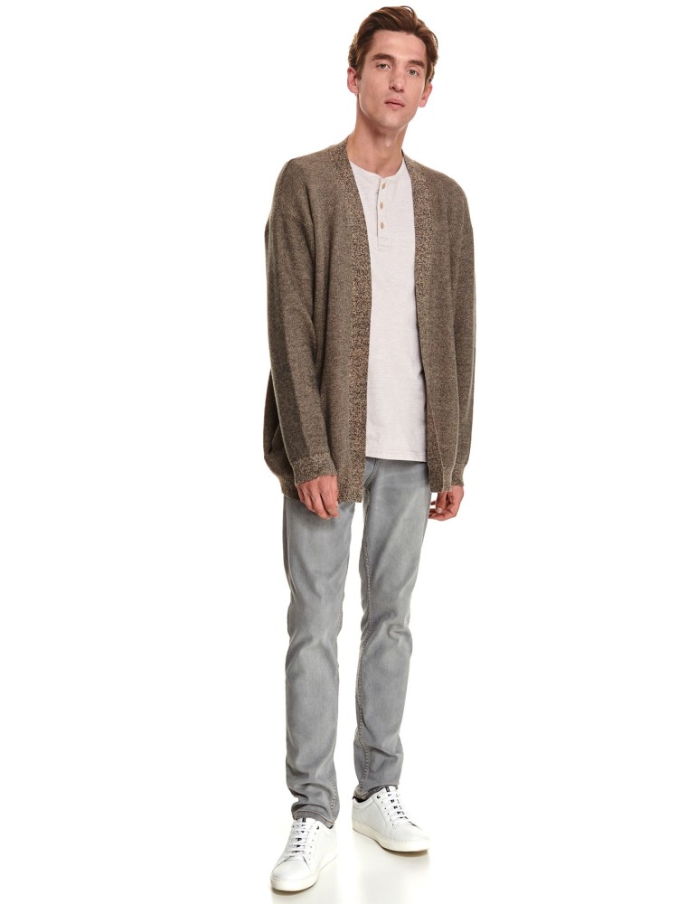 T-shirt z wywijanym rękawem