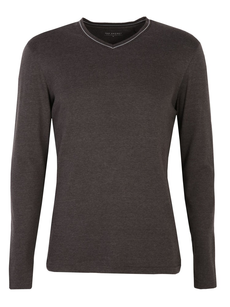 T-shirt z dekoltem w serek