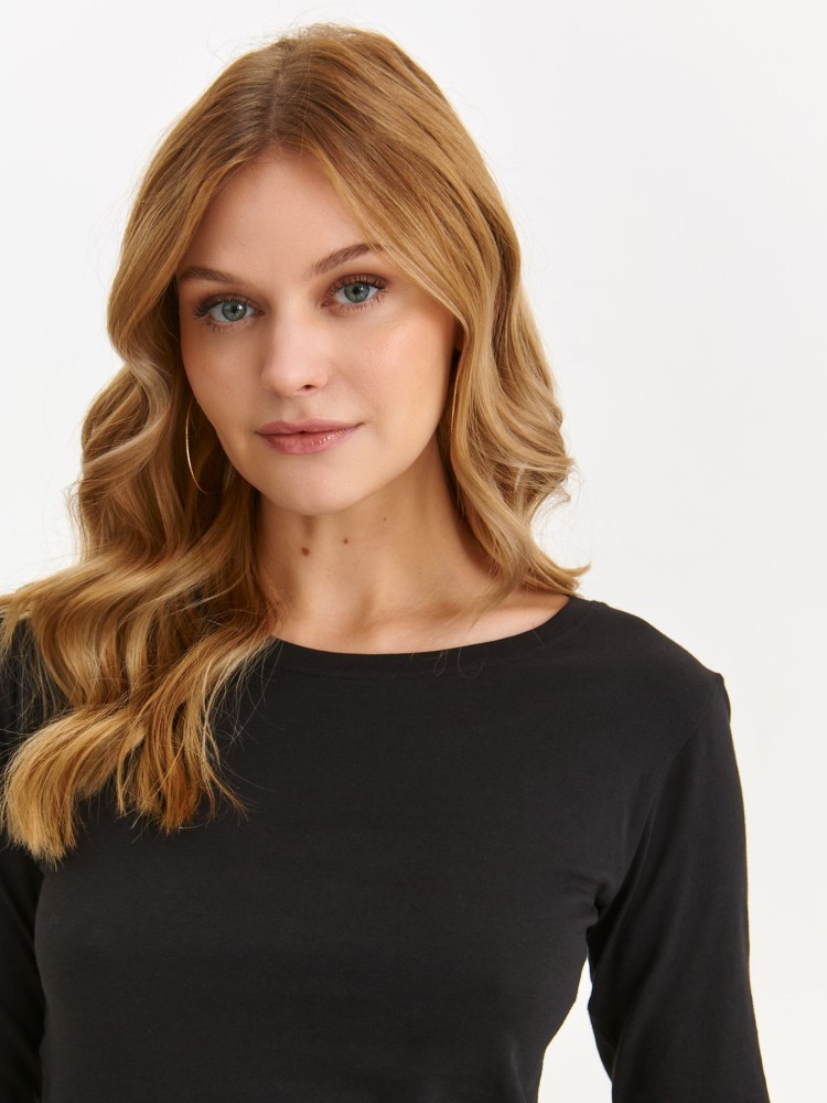 Dopasowana bluzka z długim rękawem