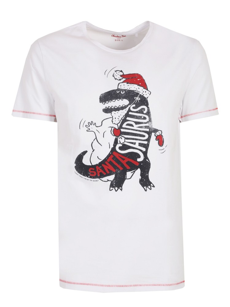 T-shirt ze świątecznym z nadrukiem