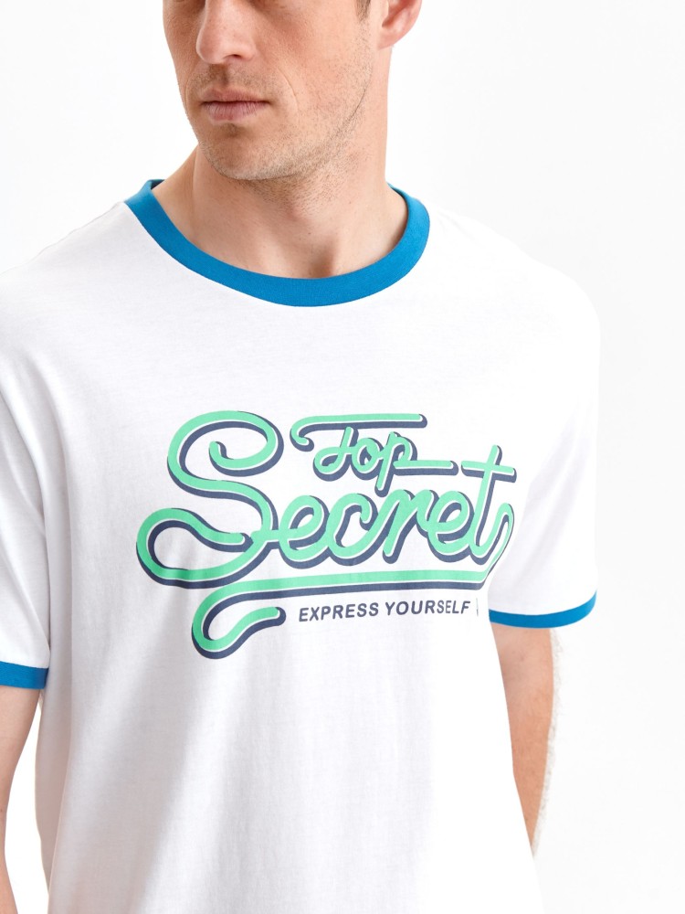 T-shirt krótki rękaw męski z logo top secret