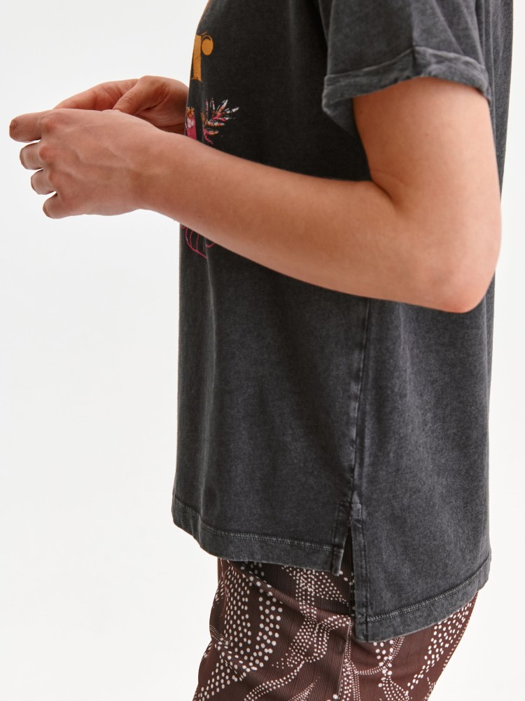 T-shirt krótki rękaw damski z nadrukiem