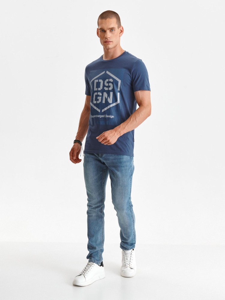 T-shirt z technicznym nadrukiem