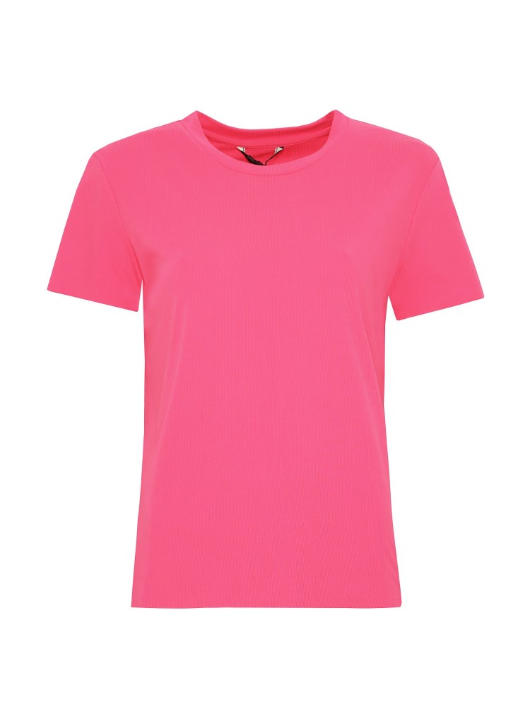 T-shirt z dzianiny w prążek