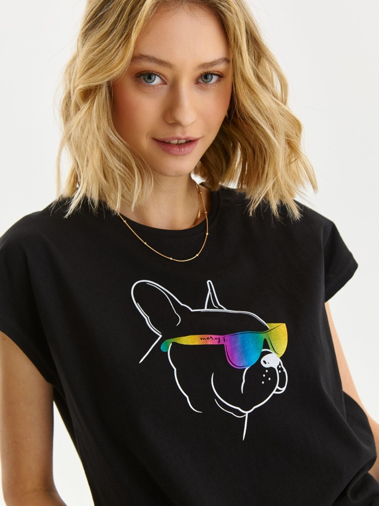 T-shirt damski z nadrukiem