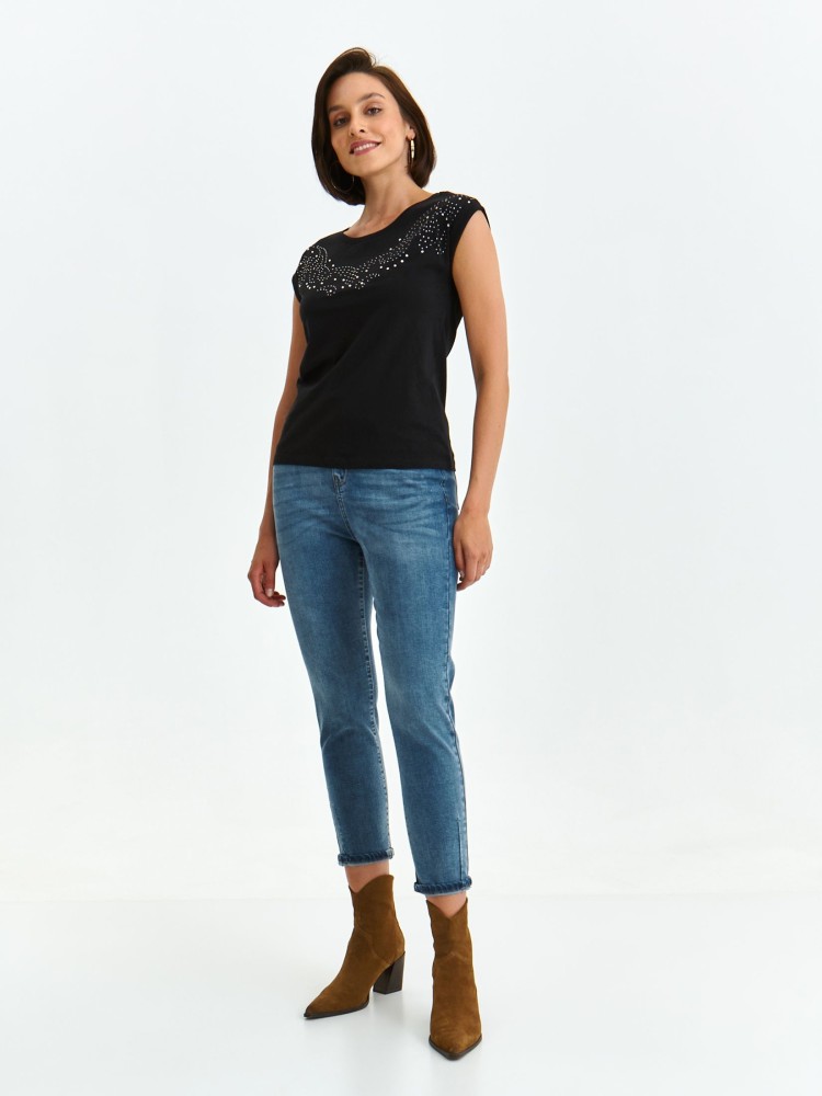 T-shirt z diamencikami