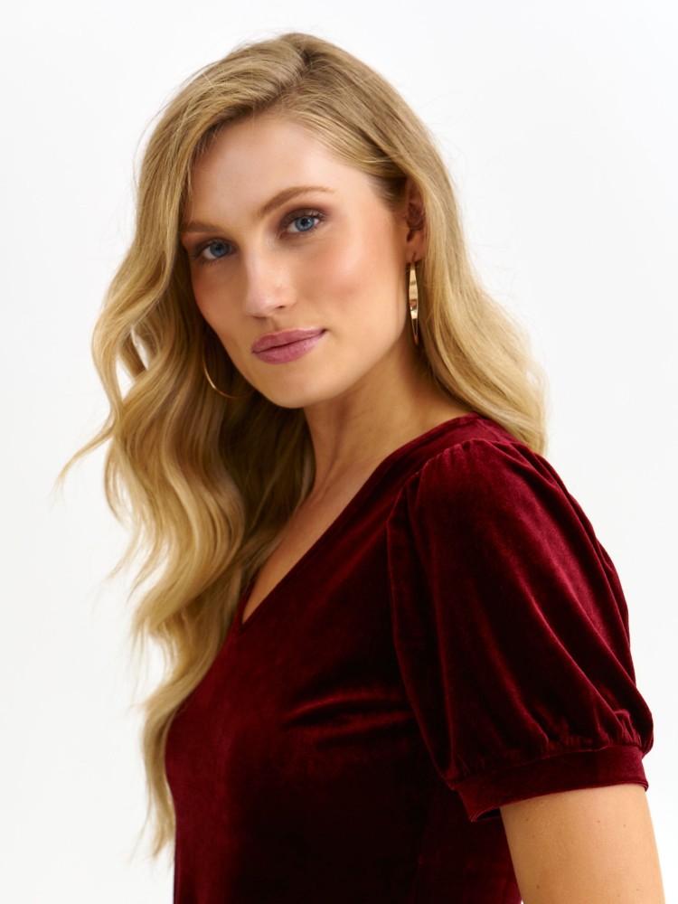 T-shirt z bufiastymi rękawami T-shirt z bufiastymi rękawami