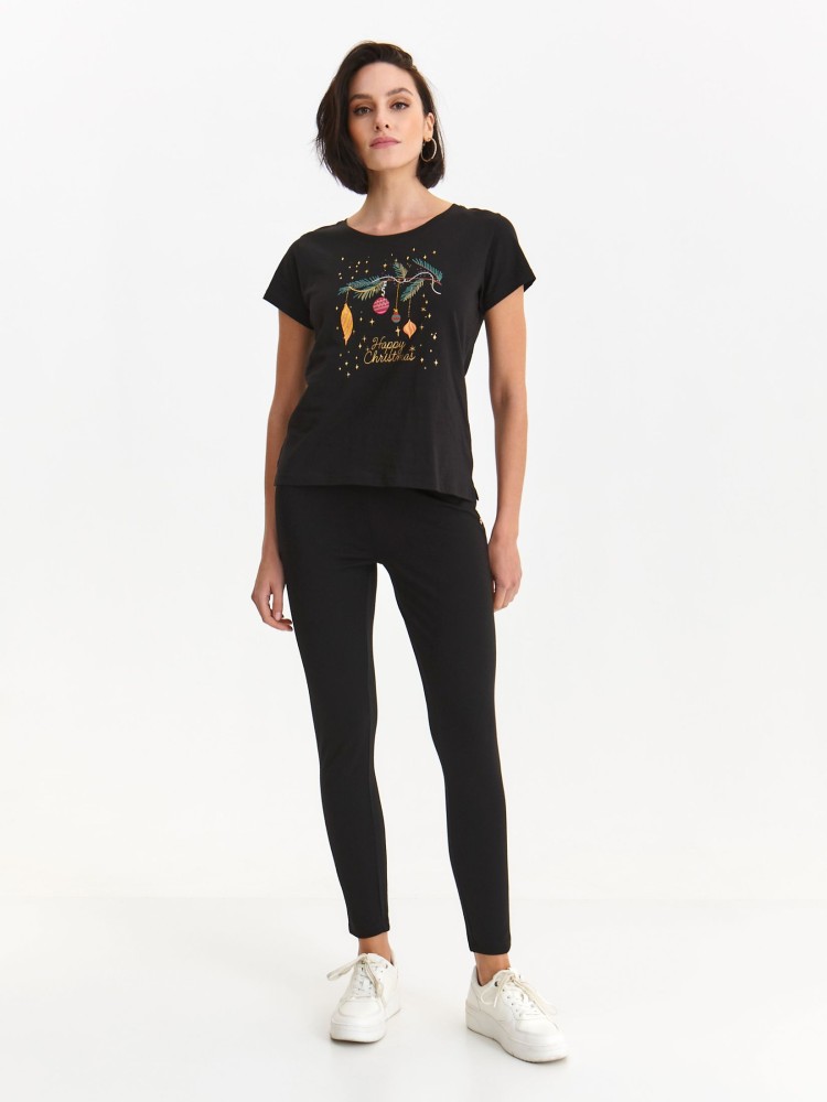 T-shirt ze świątecznym nadrukiem T-shirt ze świątecznym nadrukiem