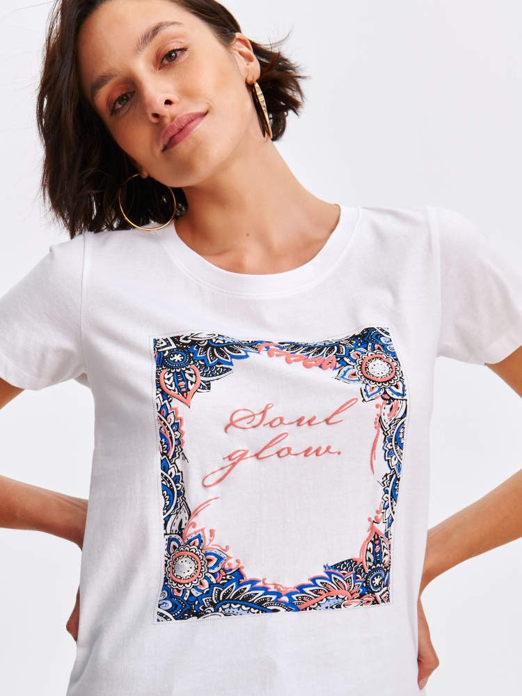 T-shirt damski z krótkim rękawem T-shirt damski z krótkim rękawem