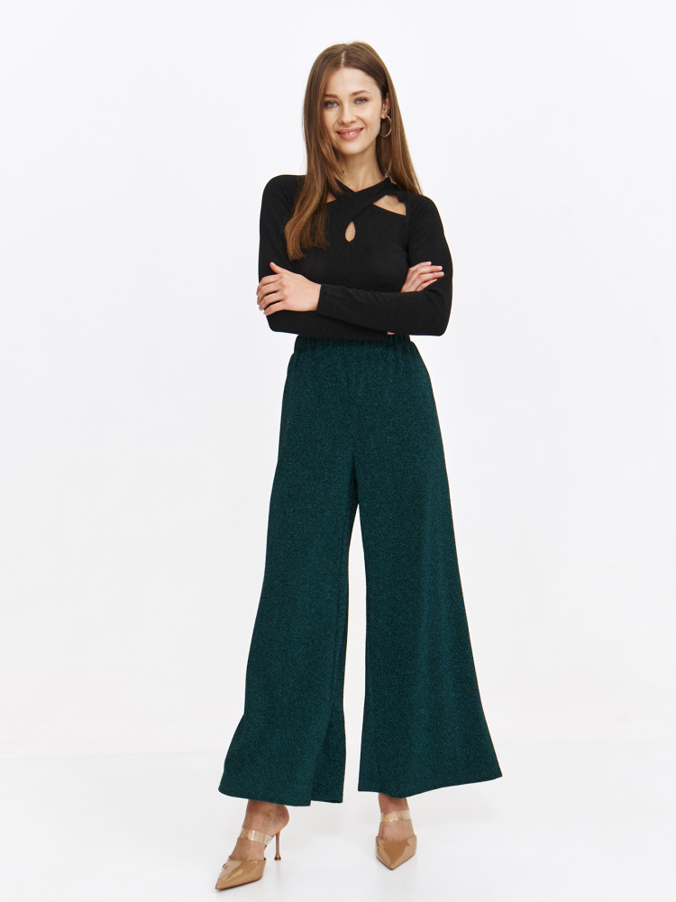 Błyszczące spodnie damskie 