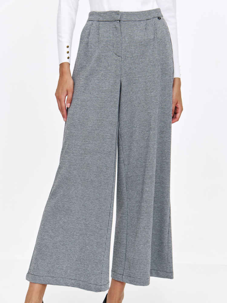 Eleganckie spodnie w drobną kratkę Eleganckie spodnie w drobną kratkę