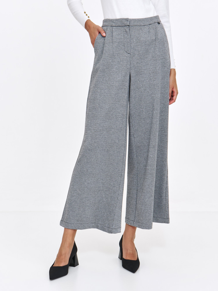 Eleganckie spodnie w drobną kratkę Eleganckie spodnie w drobną kratkę