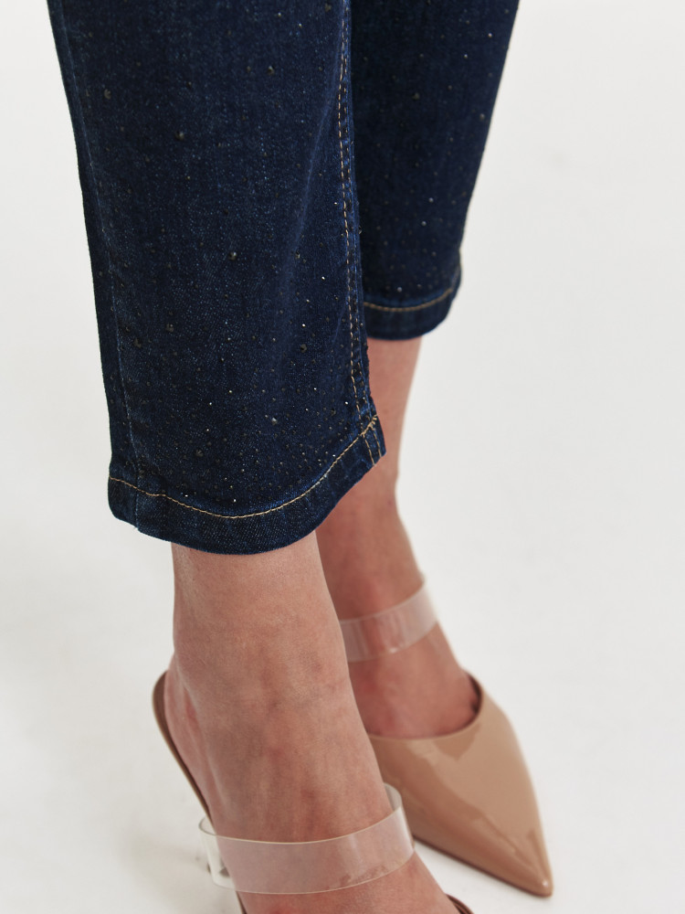 Jeansowe spodnie damskie