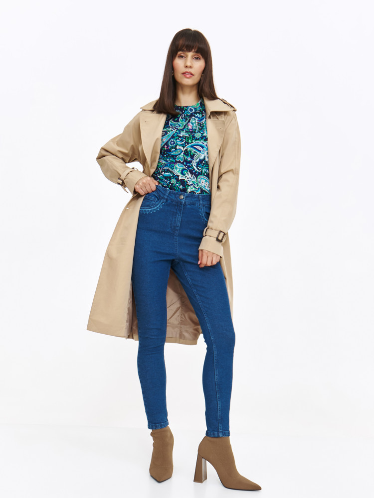 Spodnie jeansowe typu slim granatowe Spodnie jeansowe typu slim granatowe