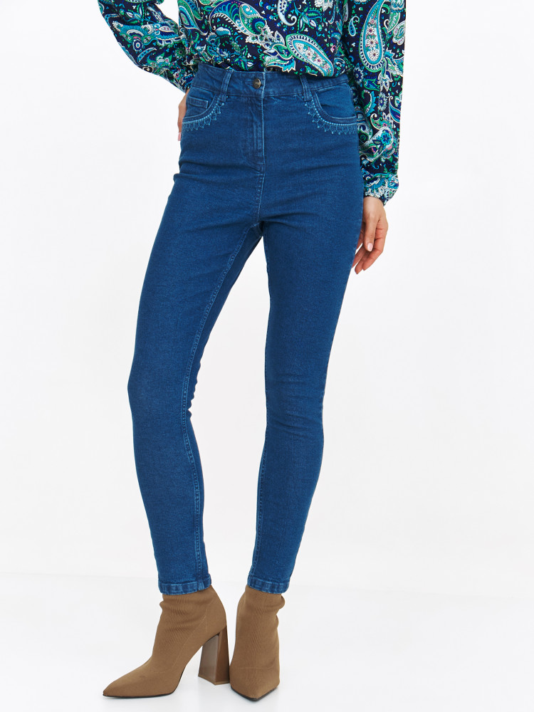 Spodnie jeansowe typu slim granatowe Spodnie jeansowe typu slim granatowe