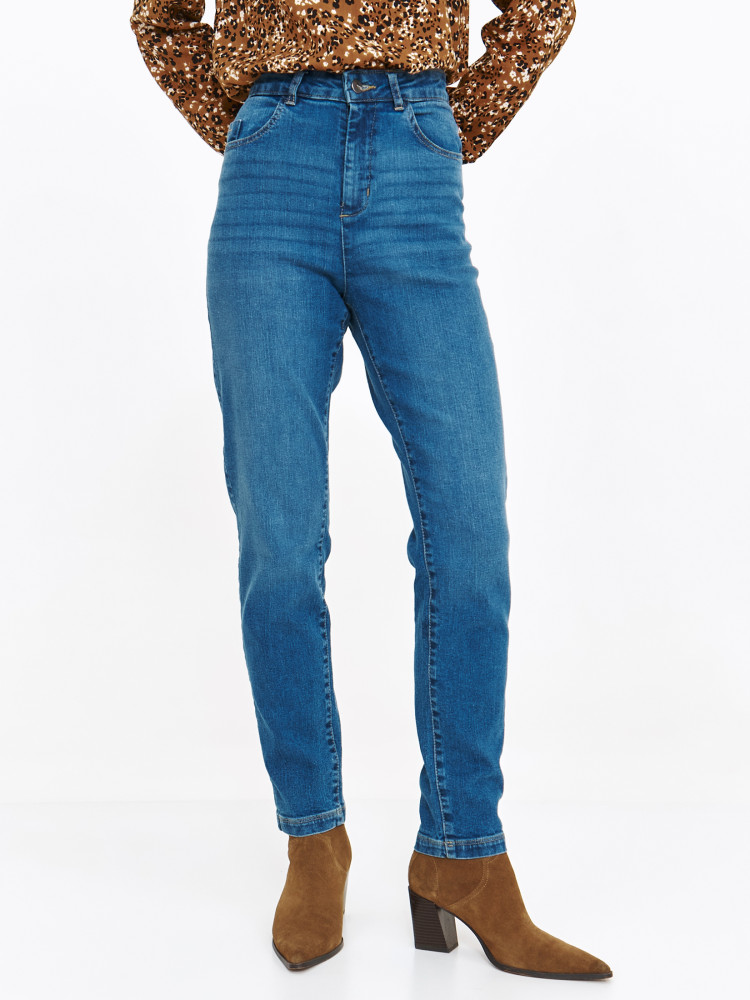 Granatowe spodnie jeansowe Granatowe spodnie jeansowe