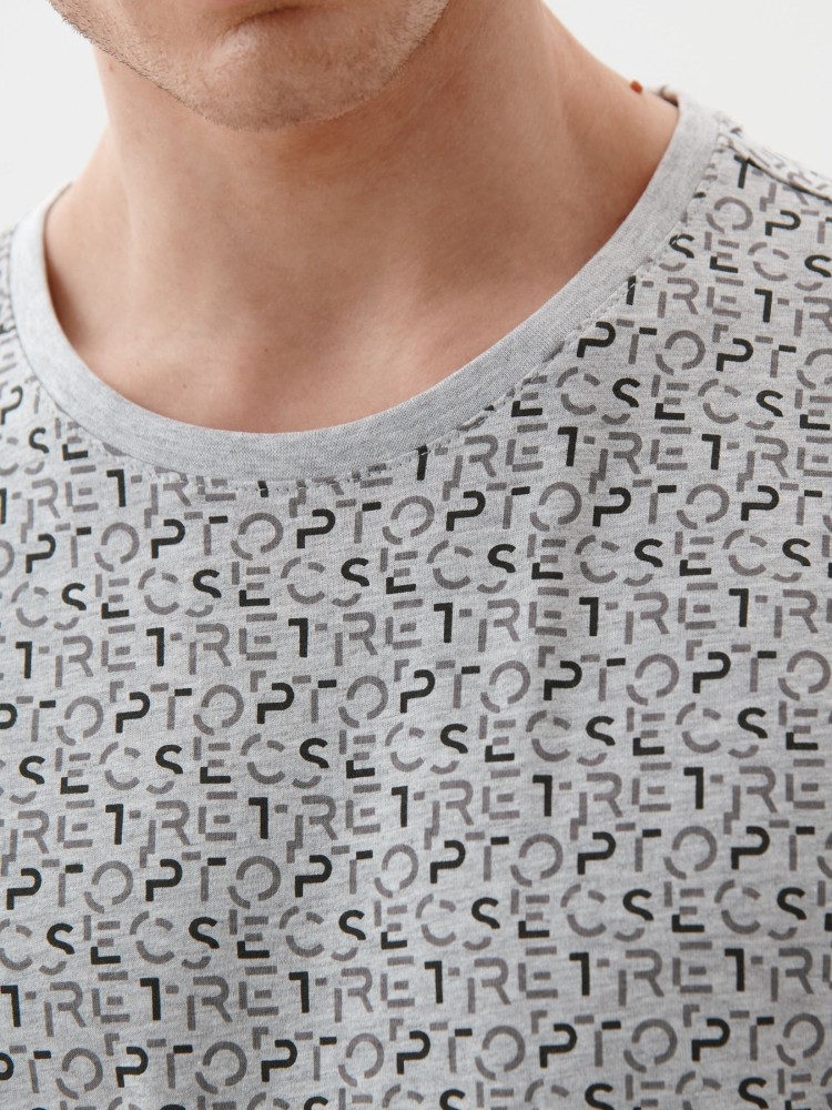 Piżama męska, komplet krótkie spodenki i koszulka