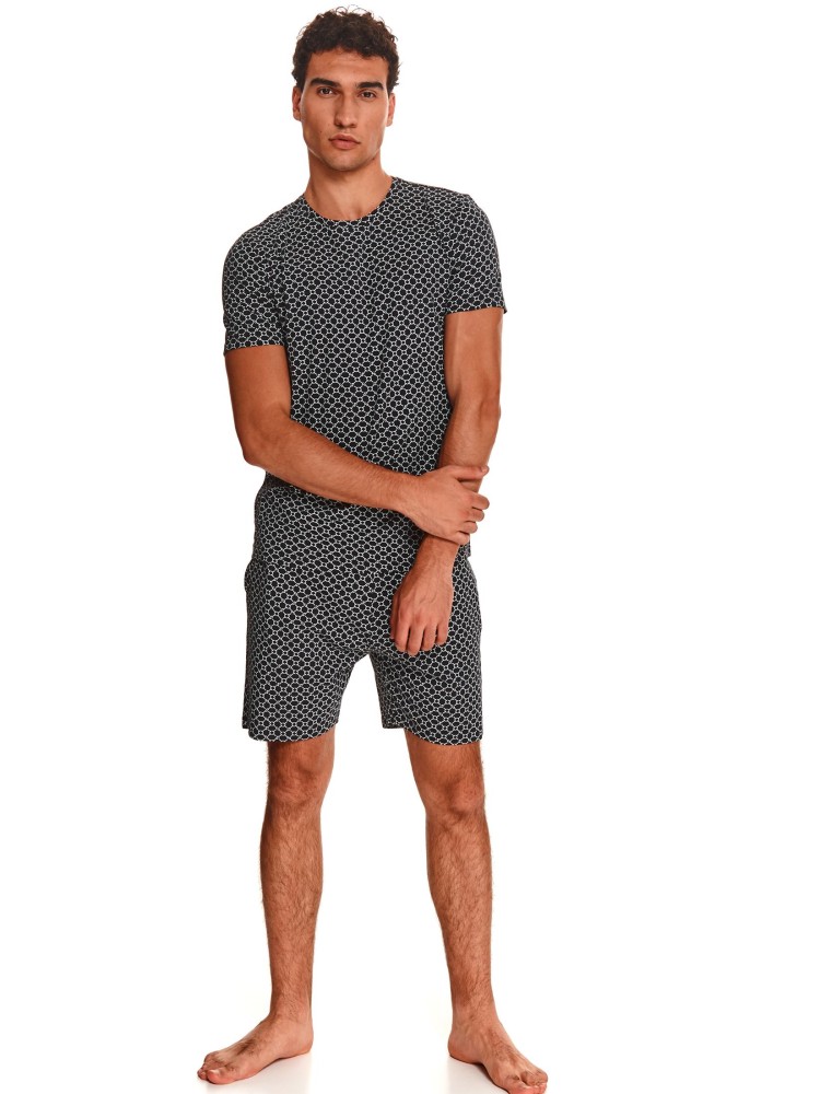 Piżama męska, komplet krótkie spodenki i koszulka