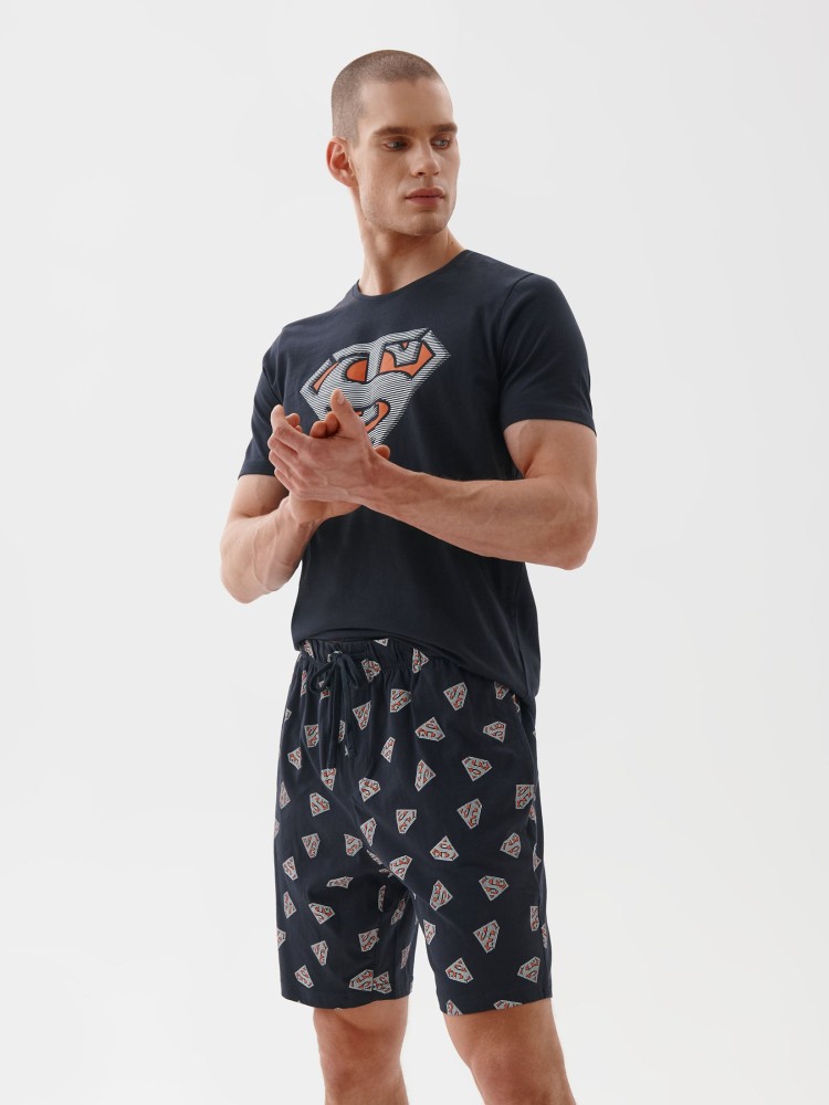 Piżama z motywem top secret, komplet krótkie spodenki i koszulka