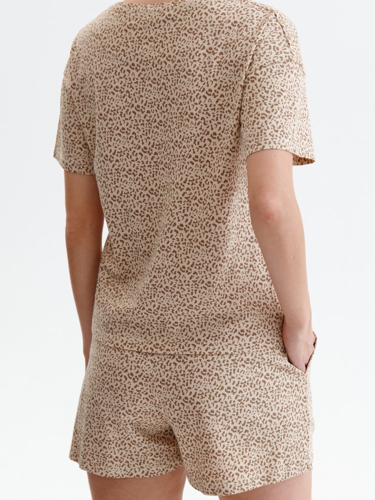 Piżama damska, komplet krótkie szorty i koszulka