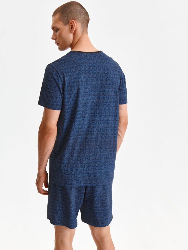 Piżama męska, komplet krótkie spodenki i koszulka