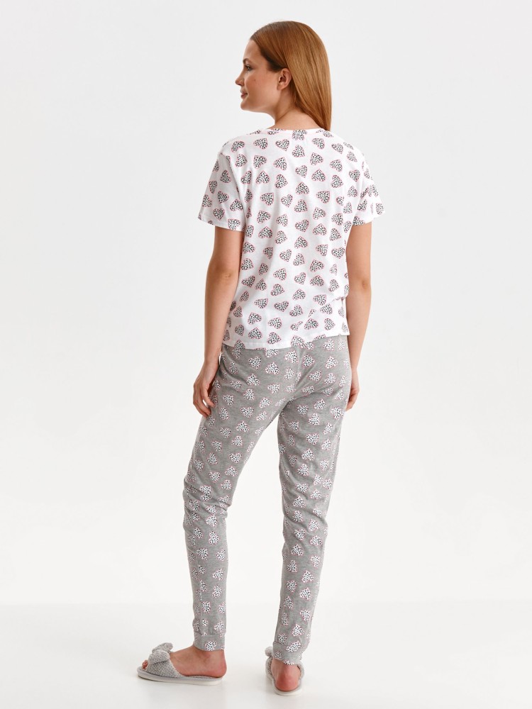Dwuczęściowa piżama damska, koszulka i długie spodnie