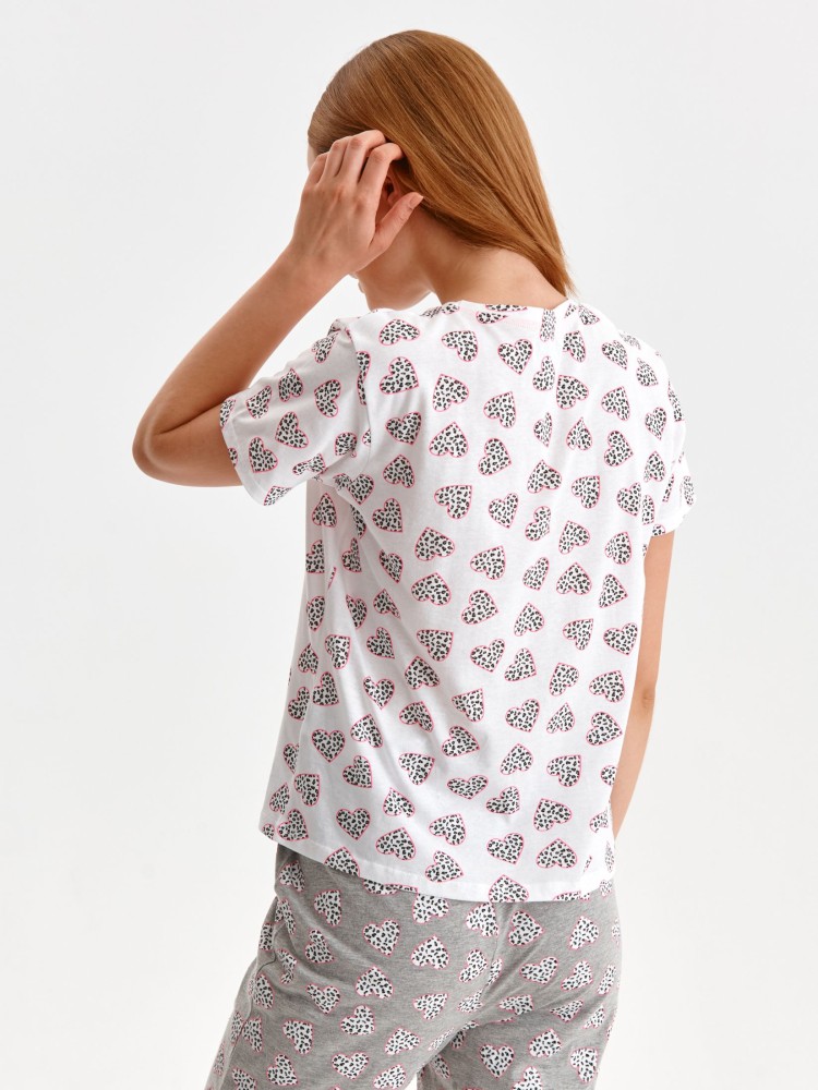 Dwuczęściowa piżama damska, koszulka i długie spodnie