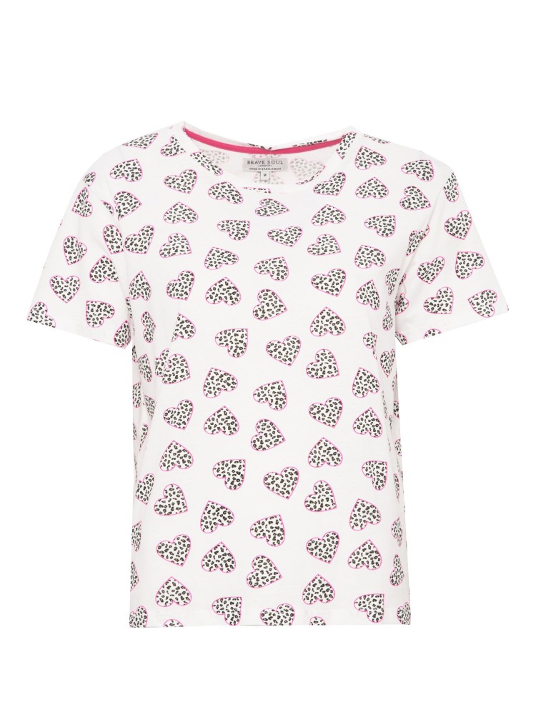 Dwuczęściowa piżama damska, koszulka i długie spodnie