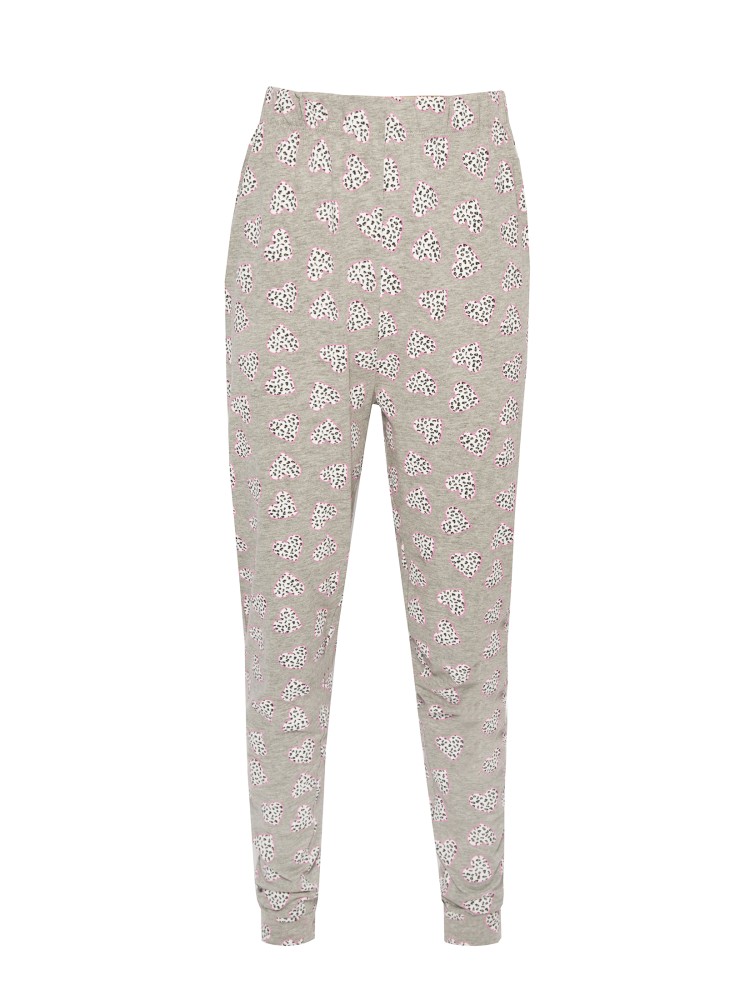 Dwuczęściowa piżama damska, koszulka i długie spodnie