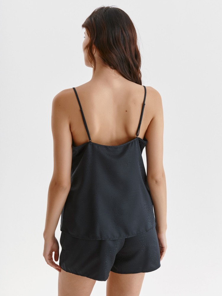 Dwuczęsciowa piżama damska satynowa, koszulka i szorty