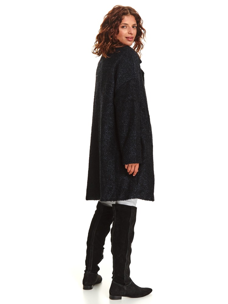 Płaszcz damski z domieszką wełny