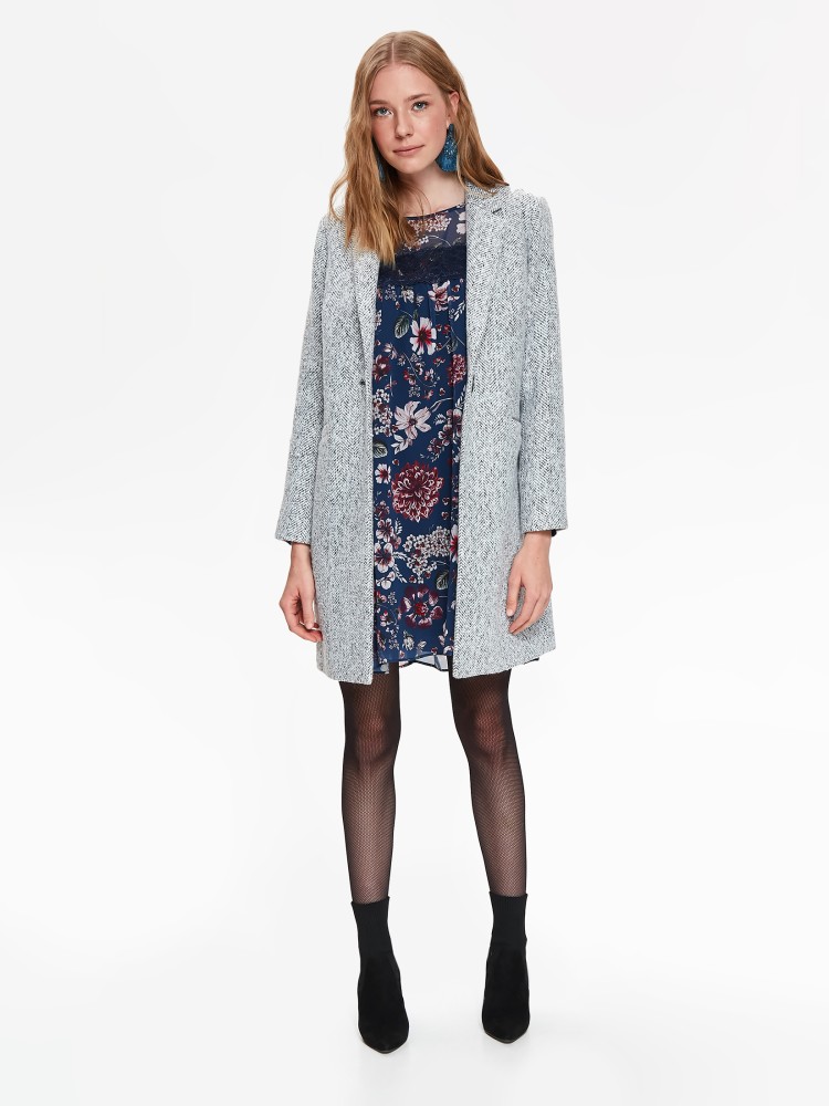 Płaszcz zapinany na jeden guzik