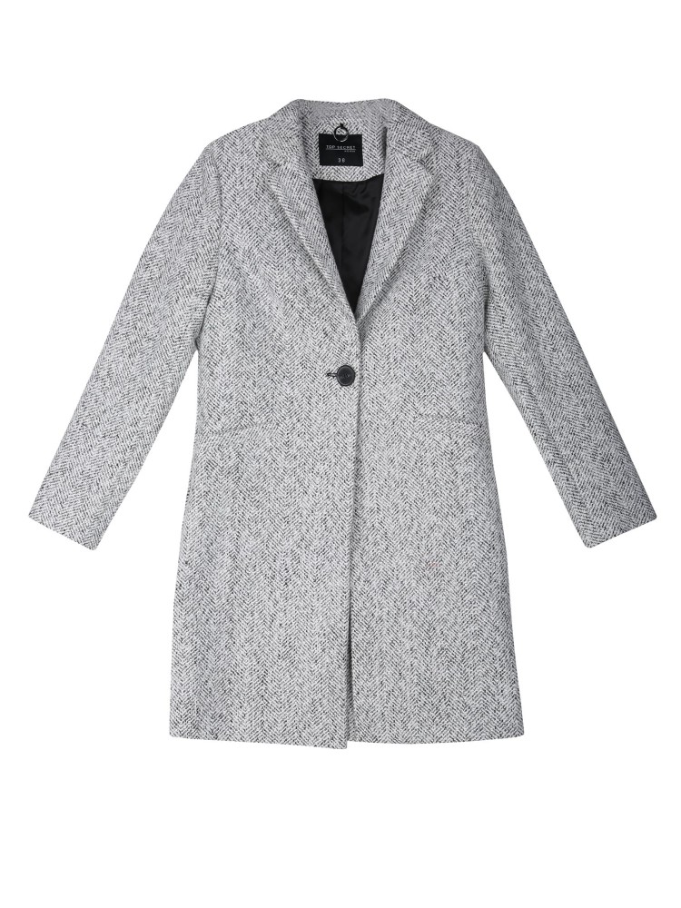 Płaszcz zapinany na jeden guzik