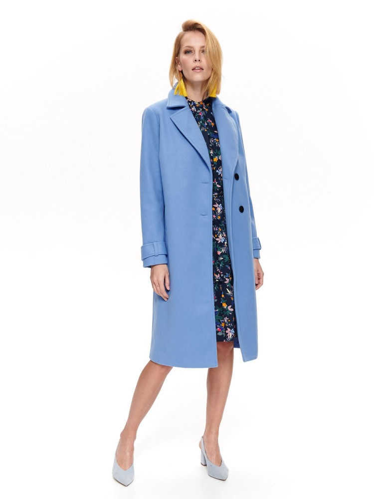 Elegancki płaszcz damski zapinany na guziki