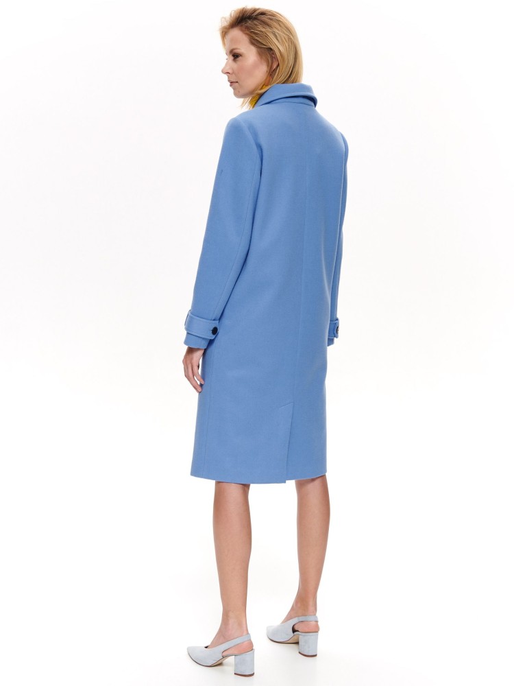 Elegancki płaszcz damski zapinany na guziki