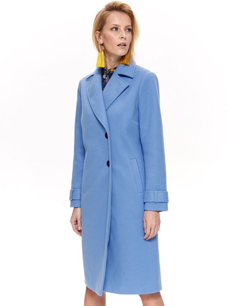 Elegancki płaszcz damski zapinany na guziki