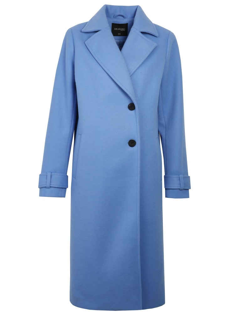 Elegancki płaszcz damski zapinany na guziki