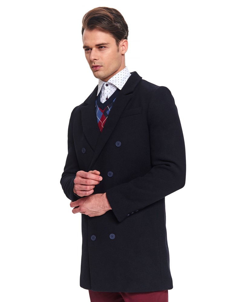 Płaszcz elegancki dwurzędowy gładki