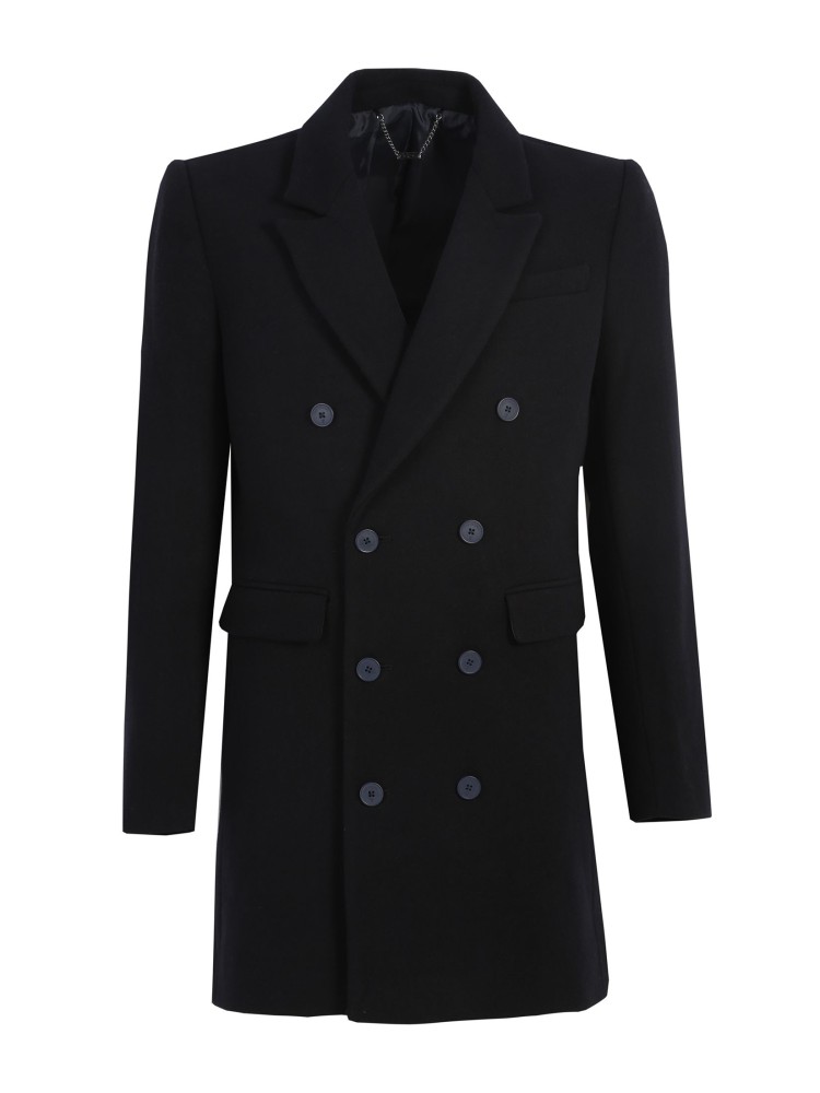 Płaszcz elegancki dwurzędowy gładki