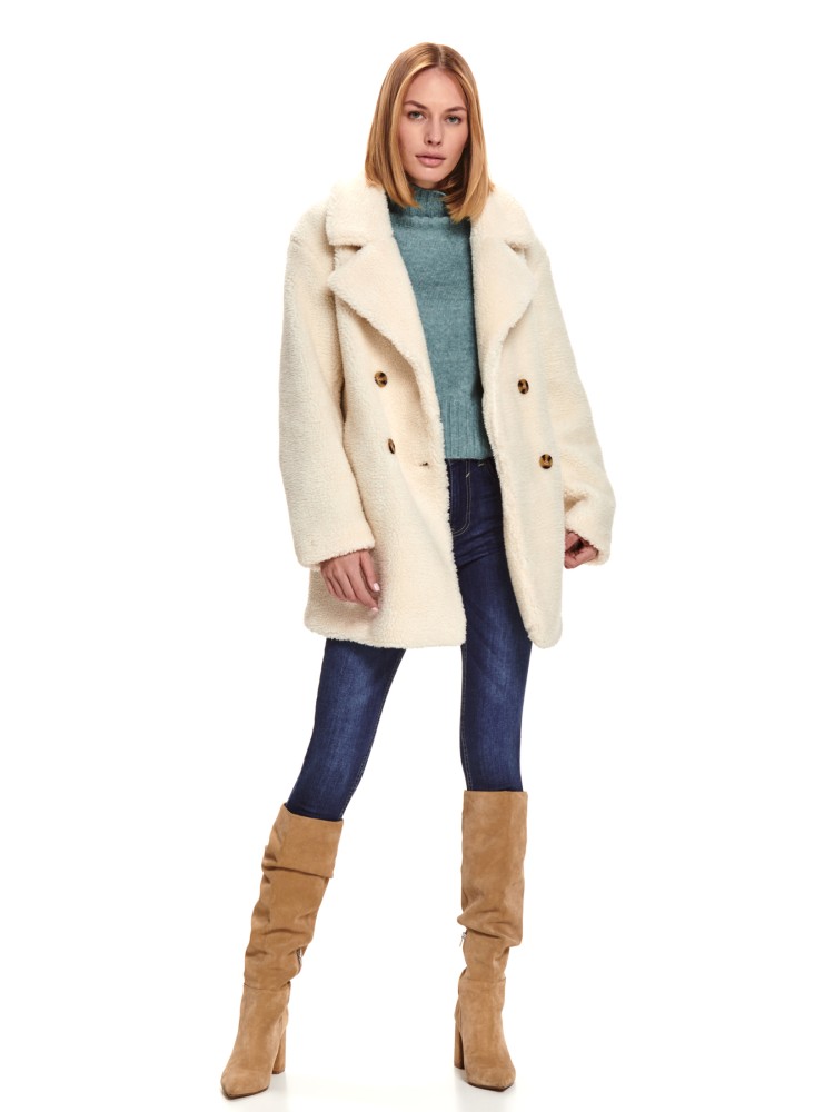 Płaszcz ze sztucznego futra