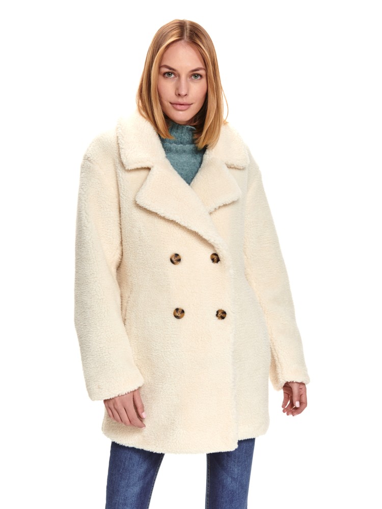 Płaszcz ze sztucznego futra