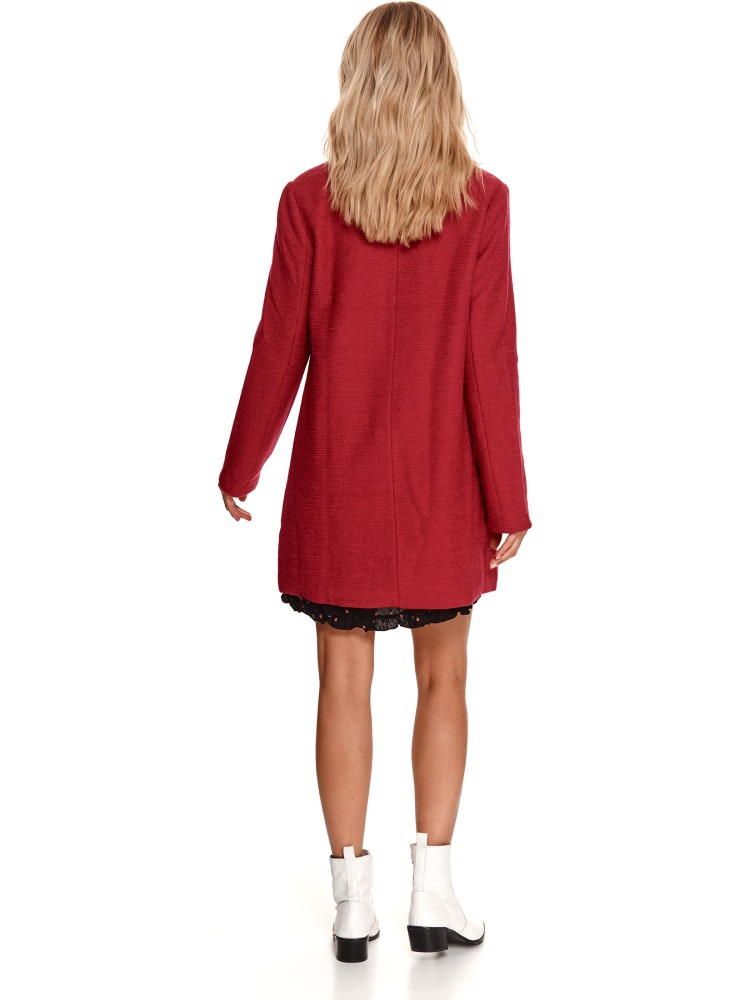 Dwurzędowy płaszcz ze stójką