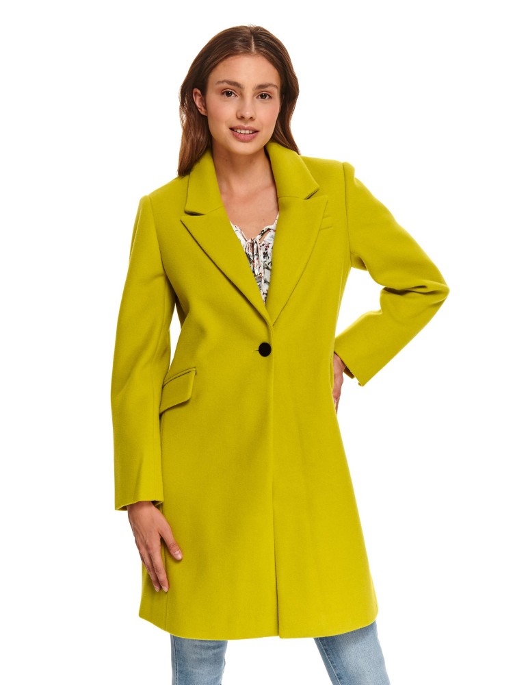 Płaszcz o kroju marynarki w modnym kolorze 