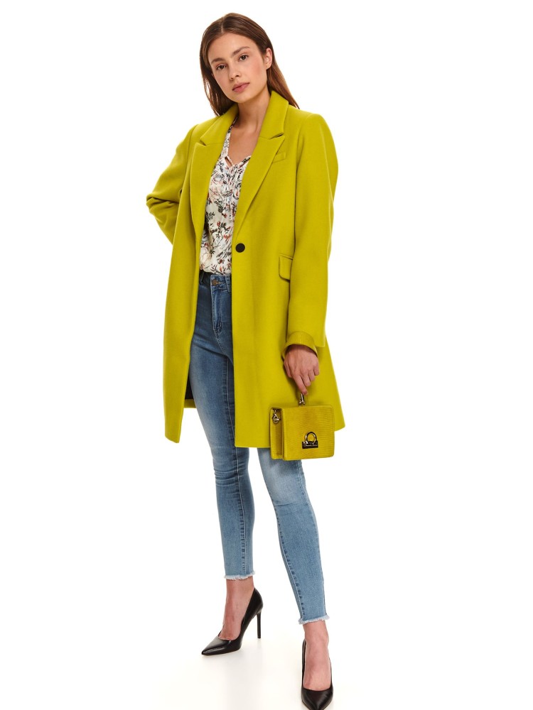 Płaszcz o kroju marynarki w modnym kolorze 