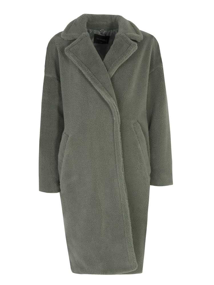 Komfortowe sztuczne futerko w kolorze mięty