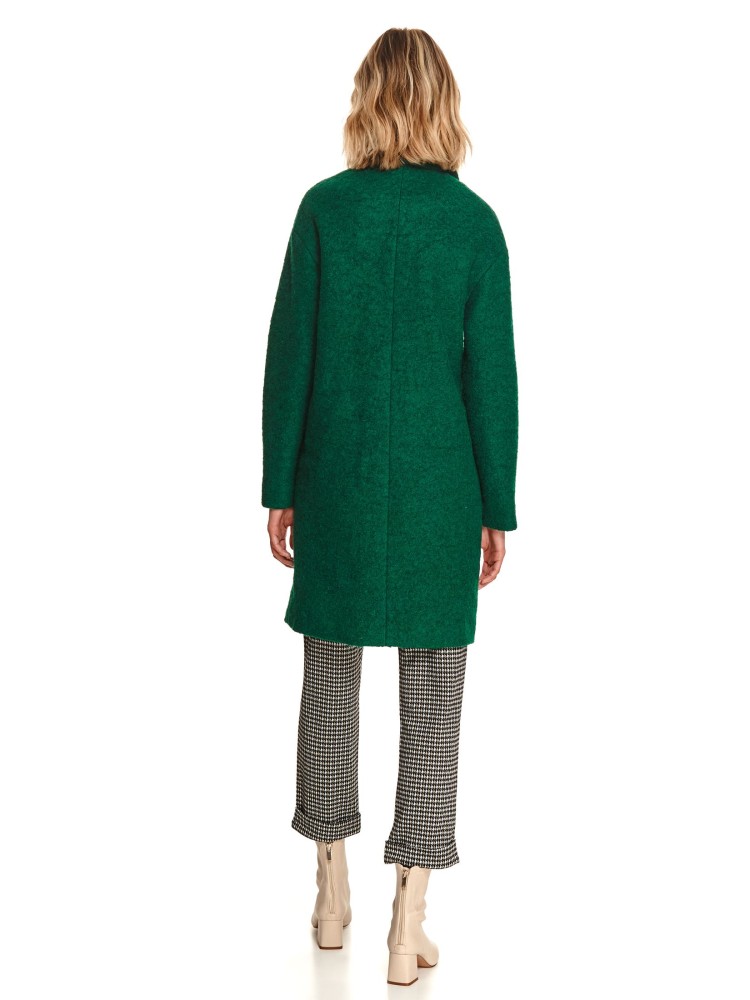 Wełniany dwurzędowy płaszcz