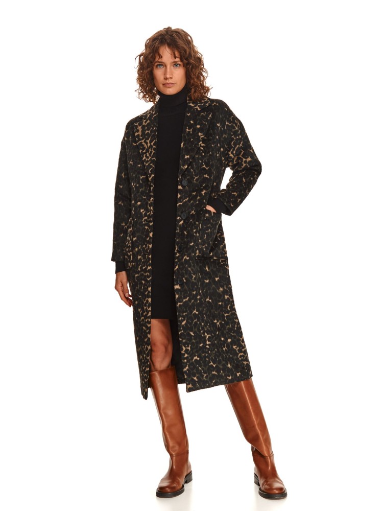 Płaszcz w zwierzęcy wzór